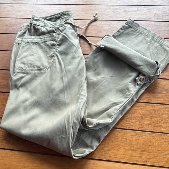 THE NORTH FACE Womens Pants Size 6 Tan Chino Straight Convertible NOBLE STRETCH - Picture 13 of 13